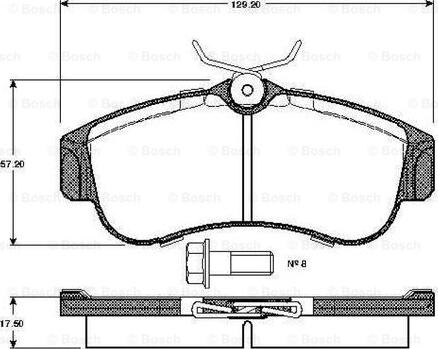 BOSCH 0 986 TB2 174 - Kit pastiglie freno, Freno a disco autozon.pro