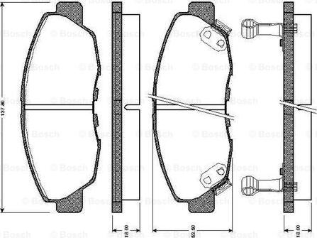 BOSCH 0 986 TB2 178 - Kit pastiglie freno, Freno a disco autozon.pro