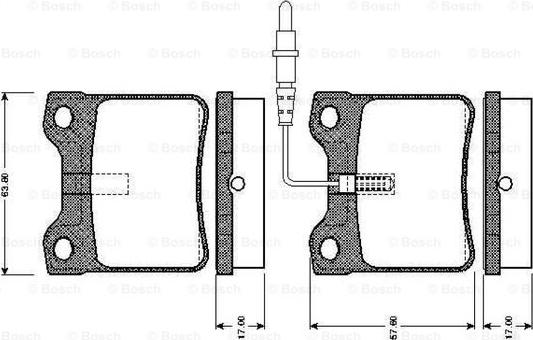 BOSCH 0 986 TB2 177 - Kit pastiglie freno, Freno a disco autozon.pro