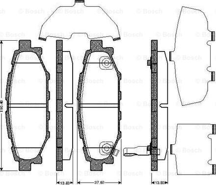 BOSCH 0 986 TB2 894 - Kit pastiglie freno, Freno a disco autozon.pro