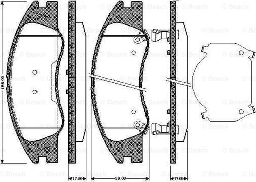 BOSCH 0 986 TB2 892 - Kit pastiglie freno, Freno a disco autozon.pro