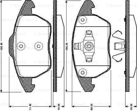 BOSCH 0 986 TB2 859 - Kit pastiglie freno, Freno a disco autozon.pro