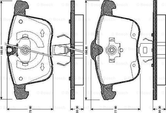 BOSCH 0 986 TB2 867 - Kit pastiglie freno, Freno a disco autozon.pro