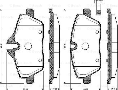 BOSCH 0 986 TB2 889 - Kit pastiglie freno, Freno a disco autozon.pro