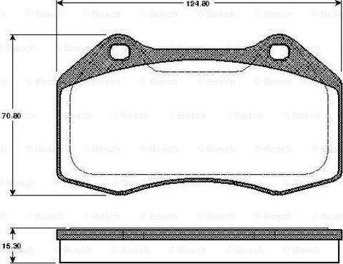 BOSCH 0 986 TB2 885 - Kit pastiglie freno, Freno a disco autozon.pro