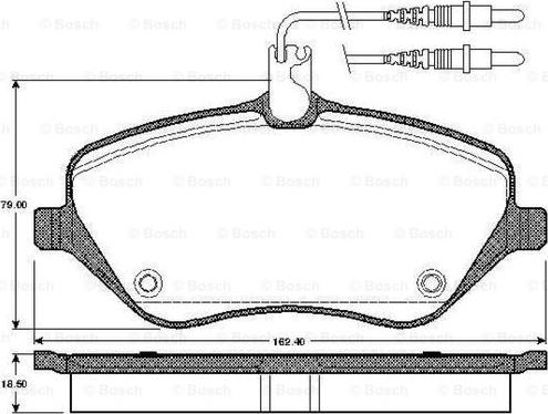 BOSCH 0 986 TB2 880 - Kit pastiglie freno, Freno a disco autozon.pro