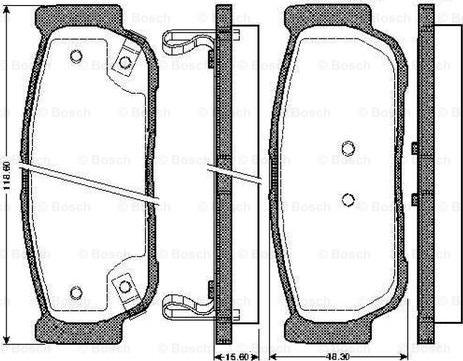 BOSCH 0 986 TB2 870 - Kit pastiglie freno, Freno a disco autozon.pro