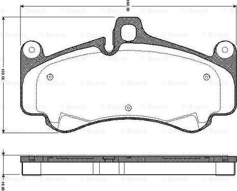 BOSCH 0 986 TB2 872 - Kit pastiglie freno, Freno a disco autozon.pro