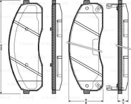 BOSCH 0 986 TB2 394 - Kit pastiglie freno, Freno a disco autozon.pro