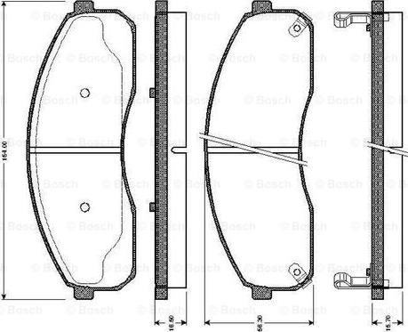 BOSCH 0 986 TB2 395 - Kit pastiglie freno, Freno a disco autozon.pro