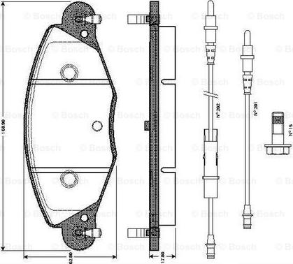 BOSCH 0 986 TB2 398 - Kit pastiglie freno, Freno a disco autozon.pro