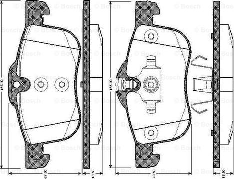 BOSCH 0 986 TB2 355 - Kit pastiglie freno, Freno a disco autozon.pro