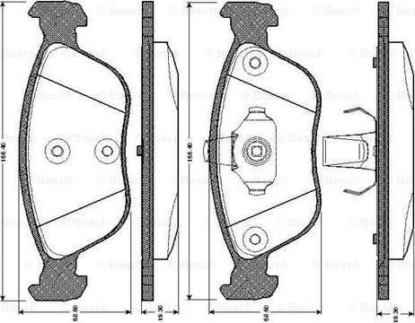 BOSCH 0 986 TB2 356 - Kit pastiglie freno, Freno a disco autozon.pro