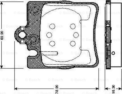 BOSCH 0 986 TB2 350 - Kit pastiglie freno, Freno a disco autozon.pro