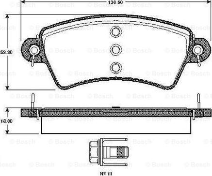 BOSCH 0 986 TB2 358 - Kit pastiglie freno, Freno a disco autozon.pro