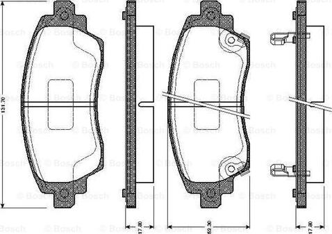 BOSCH 0 986 TB2 353 - Kit pastiglie freno, Freno a disco autozon.pro