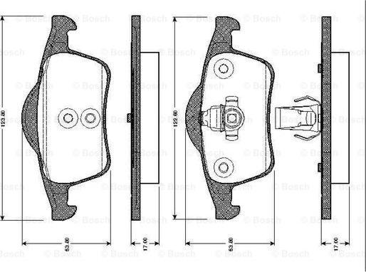 BOSCH 0 986 TB2 352 - Kit pastiglie freno, Freno a disco autozon.pro