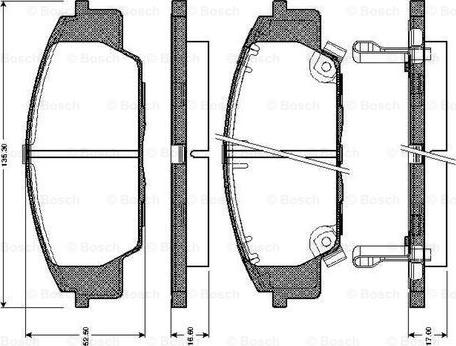 BOSCH 0 986 TB2 364 - Kit pastiglie freno, Freno a disco autozon.pro