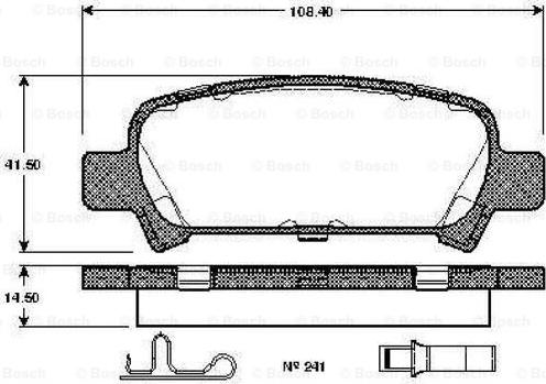 BOSCH 0 986 TB2 360 - Kit pastiglie freno, Freno a disco autozon.pro