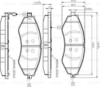 BOSCH 0 986 TB2 319 - Kit pastiglie freno, Freno a disco autozon.pro