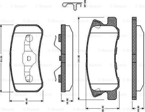 BOSCH 0 986 TB2 385 - Kit pastiglie freno, Freno a disco autozon.pro