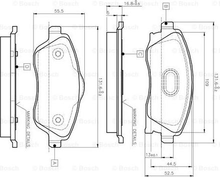 BOSCH 0 986 TB2 381 - Kit pastiglie freno, Freno a disco autozon.pro