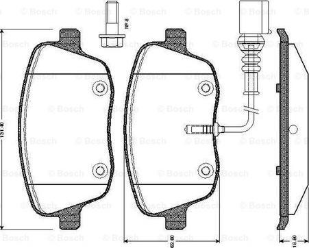 BOSCH 0 986 TB2 382 - Kit pastiglie freno, Freno a disco autozon.pro