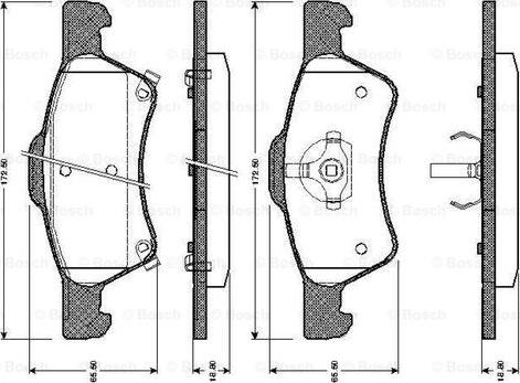 BOSCH 0 986 TB2 387 - Kit pastiglie freno, Freno a disco autozon.pro