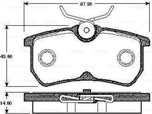 BOSCH 0 986 TB2 339 - Kit pastiglie freno, Freno a disco autozon.pro