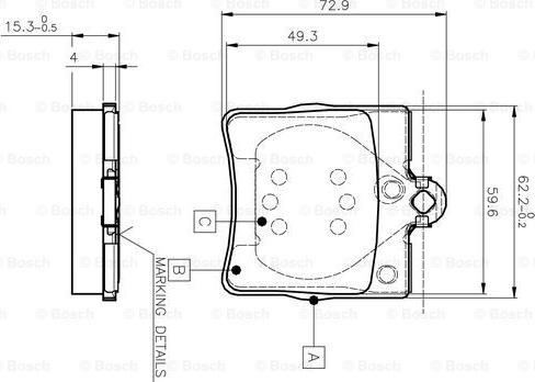 BOSCH 0 986 TB2 334 - Kit pastiglie freno, Freno a disco autozon.pro