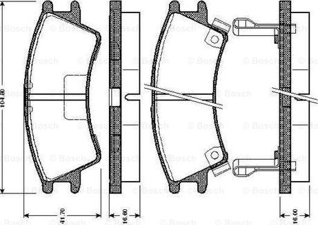 BOSCH 0 986 TB2 331 - Kit pastiglie freno, Freno a disco autozon.pro