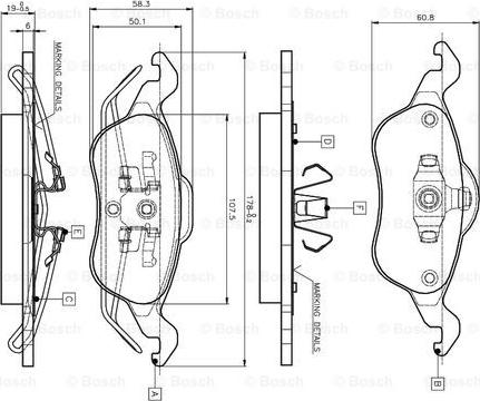 BOSCH 0 986 TB2 338 - Kit pastiglie freno, Freno a disco autozon.pro