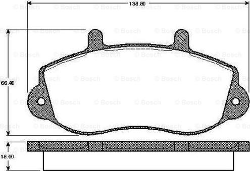 BOSCH 0 986 TB2 333 - Kit pastiglie freno, Freno a disco autozon.pro