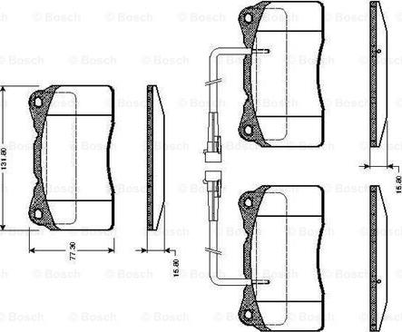 BOSCH 0 986 TB2 329 - Kit pastiglie freno, Freno a disco autozon.pro