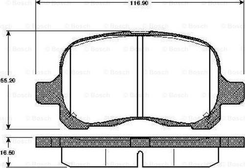 BOSCH 0 986 TB2 326 - Kit pastiglie freno, Freno a disco autozon.pro