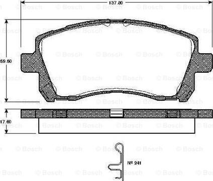 BOSCH 0 986 TB2 327 - Kit pastiglie freno, Freno a disco autozon.pro