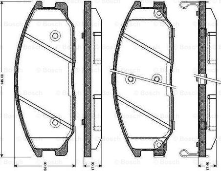 BOSCH 0 986 TB2 379 - Kit pastiglie freno, Freno a disco autozon.pro