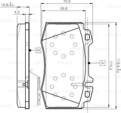 BOSCH 0 986 TB2 377 - Kit pastiglie freno, Freno a disco autozon.pro