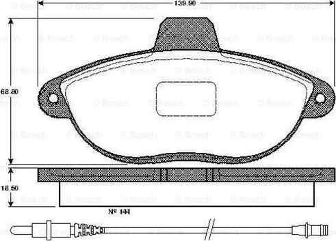 BOSCH 0 986 TB2 295 - Kit pastiglie freno, Freno a disco autozon.pro