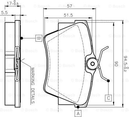 BOSCH 0 986 TB2 290 - Kit pastiglie freno, Freno a disco autozon.pro