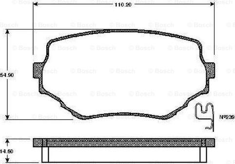 BOSCH 0 986 TB2 291 - Kit pastiglie freno, Freno a disco autozon.pro