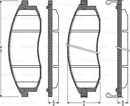 BOSCH 0 986 TB2 293 - Kit pastiglie freno, Freno a disco autozon.pro