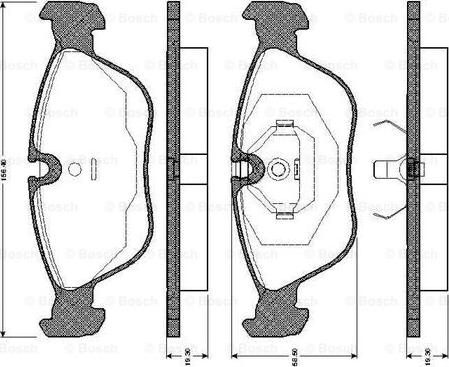 BOSCH 0 986 TB2 248 - Kit pastiglie freno, Freno a disco autozon.pro