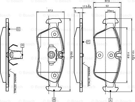 BOSCH 0 986 TB2 209 - Kit pastiglie freno, Freno a disco autozon.pro