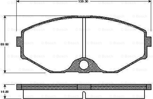 BOSCH 0 986 TB2 202 - Kit pastiglie freno, Freno a disco autozon.pro