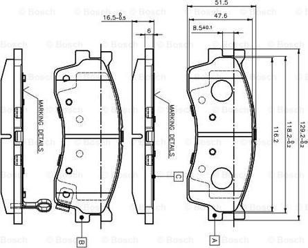 BOSCH 0 986 TB2 229 - Kit pastiglie freno, Freno a disco autozon.pro