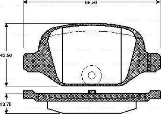 BOSCH 0 986 TB2 796 - Kit pastiglie freno, Freno a disco autozon.pro