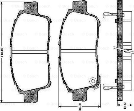 BOSCH 0 986 TB2 791 - Kit pastiglie freno, Freno a disco autozon.pro