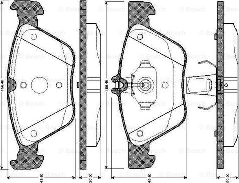 BOSCH 0 986 TB2 748 - Kit pastiglie freno, Freno a disco autozon.pro