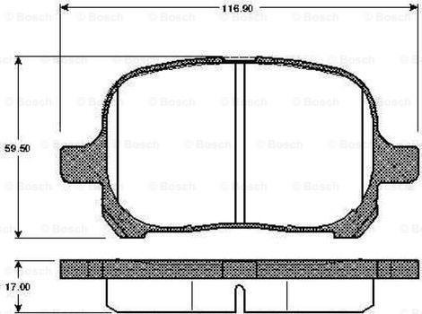 BOSCH 0 986 TB2 754 - Kit pastiglie freno, Freno a disco autozon.pro